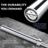 7FT Olympic Barbell, 1500lbs Capacity Weight Bar For Weightlifting and Powerlifting 45lb, Weight Bar Fit 2” Standard Weights - 4 of 4