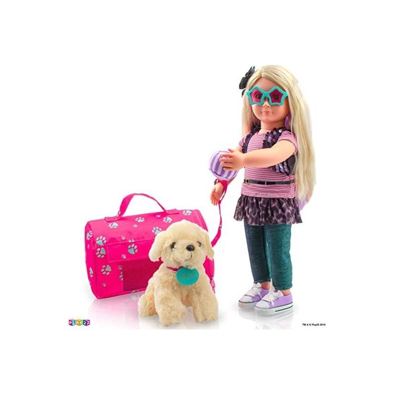 Plush Stuffed Puppy Dog 9 PCS Set for Baby Doll Accessories Fits for 18’’ American Girl Dolls - Play22Usa, 4 of 10