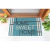 RugSmith Multi Machine Tufted Home Sweet Home Teal Doormat - 3 of 4
