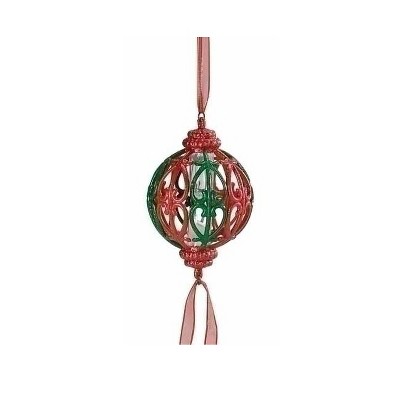 Roman 5" Holiday Traditions Majestic "Time For Christmas" with Hourglass Ornament