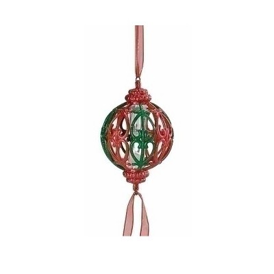 Roman 5" Holiday Traditions Majestic "Time For Christmas" with Hourglass Ornament