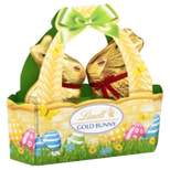 Lindt Easter Gold Bunny Milk Chocolate Basket - 3.5oz/2ct