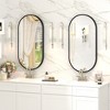 Apmir Oval High-Strength Tempered Glass and Aluminum Alloy Framed French Cleat Mounted Wall Decor Bathroom Vanity Mirror with 5-Year Warranty - 2 of 4