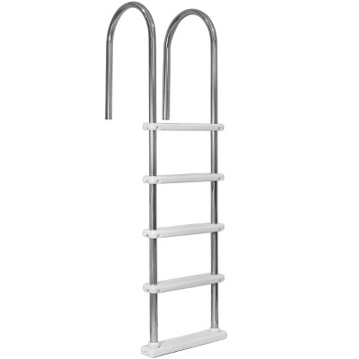 XtremepouwerUS 5-Step Swimming Pool Ladder With Stainless Steel Steps, In Ground Pool Step