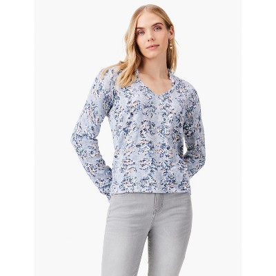 Nic + Zoe Blue Reef Sweater - Blue Multi, Pl : Target