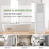 GAOMON Tall Bathroom Corner Cabinet, Floor Freestanding Narrow Tall Cabinet with Doors and  Shelves for Living Room, Bedroom,WHITE - 3 of 4