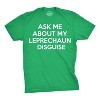 Mens Ask Me About My sprite T Shirt Funny Saint St Patricks Day Sarcastic - Crazy Dog Men's T Shirt - 2 of 4