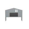 DOMETOUR Headboard Storage Cabinet for Full-size Montessori Floor Bed , Grey,Freely collocation - 4 of 4