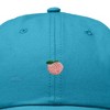 Dalix Lil Peach Embroidered Cotton Summer Cute Outdoor Baseball Cap Dad Hat Womens - 2 of 4