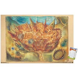 Trends International The Wizarding World: Harry Potter - Hogwarts Map Unframed Wall Poster Prints - 1 of 4
