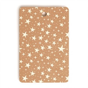 Avenie Stars In Neutral Cutting Board Rectangle -Deny Designs - 1 of 3