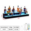 2 Tier 48 Inch LED Lighted Liquor Bottle Display Shelf - Acrylic Wine Cooler with Remote & Bluetooth App Control, 16 Color RGB Lighting & Music Sync - 3 of 4
