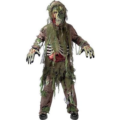 Joyfy Boys Halloween Zombie Costume, Deluxe Swamp Skeleton Living Dead Monster Zombie Costume for Kids Halloween Monster Role-Playing