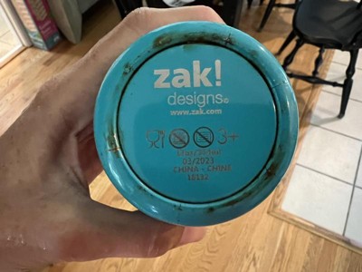 Zak! Designs Zak Designs Shells Kelso Tumbler Set, Leak-Proof Screw-On Lid  with Straw, Bundle for Kids Includes Plastic and Stainless Steel C