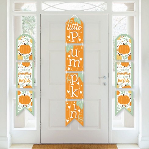 Big Dot Of Happiness Little Pumpkin - Hanging Vertical Paper Door ...