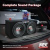 MTX TNP212D2 12 Inch 1200W Dual Loaded Car Subwoofer Audio, Sub Box, and Amplifier with QPower Super Flex 4 Gauge 3000 Watt Amplifier Wiring Amp Kit - 3 of 4