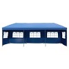 10x30 FT Heavy-Duty Pop-Up Canopy Tent with Sidewalls, UV Protection, Adjustable Height, Portable Wheeled Bag, for Outdoor Events-Coolbibila - 3 of 4