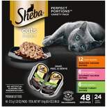 Sheba Perfect Portions Cuts In Gravy Chicken, Salmon & Turkey Entrée Premium Wet Cat Food - 2.6oz/24ct Variety Pack