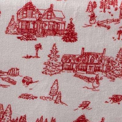 snowtown toile - red