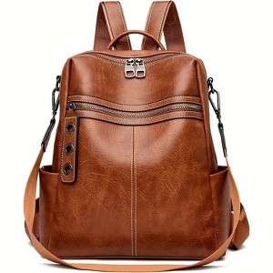 MaseiKar Purse For Women Fashion Faux Leather Convertible Shoulder Handbag Travel Bag Satchel Rucksack Ladies Bag - 1 of 1