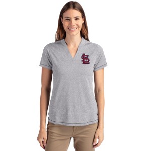 St Louis Cardinals Cutter & Buck Forge Eco Heathered Stretch Womens Blade Top - 1 of 1