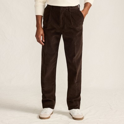 Lands' End Men's Corduroy Comfort Waist Classic Fit Pleated Front Pant