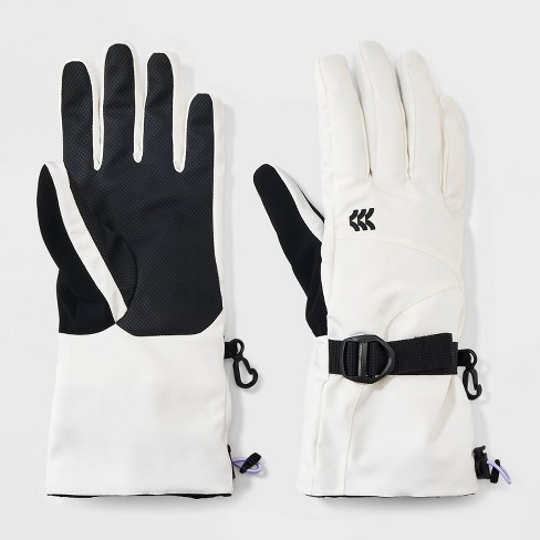 White store ski gloves