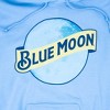 Mens Blue Moon Classic Logo Baby Blue Hoodie - 2 of 3