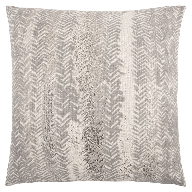 20&#34;x20&#34; Oversize Geometric Poly Filled Square Throw Pillow Gray - Rizzy Home, 1 of 9