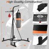 Costway Heavy Duty Boxing Punching Stand W/Heavy Bag & Speed Bag Sandbag Rack Home Gym - 3 of 4