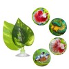 Unique Bargains Betta Fish Leaf Pad Hammock Plants for Fish Tank Green 2.95"x2.13" - 2 of 4