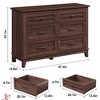 6 Dresser for Bedroom, 47" Wide Drawer Dresser with Storage Freestanding, Wooden Closet Storage Chest - 2 of 4