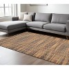 Tan And Red Jute Geometric Flatweave Handmade Area Rug - 2 of 4