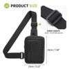 Unique Bargains Small Anti Theft Crossbody Sling Backpack Nylon Chest Bag Fanny Pack 1 Pc - 3 of 4
