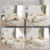 Sapphtopaz Modern Couches for Living Room with Memory Foam Upholstered Sectional Sofa with Corduroy Fabric Deep Loveseat for Living Room - 4 of 4