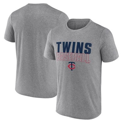 Mlb Minnesota Twins Men's Gray Core T-shirt : Target
