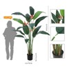 Artificial Bird of Paradise Tree Fake Palm Tree for Indoor Outdoor Modern Decor Faux Plants for Home Office Perfect Housewarming Gift - 3 of 4