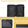 Gulches Luggage Sets 3 Piece, Expandable Hard shell ABS Suitcases with Double Spinner, Travel luggage Set with TSA Lock (20/24/28), Yellow - 4 of 4