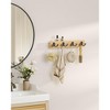 Songmics Coat Rack Wall Mount, Coat Hooks Wall Mounted, 4 Double Metal ...