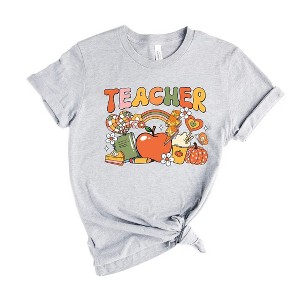 Simply Sage Market Women's Teacher Fall Collage Short Sleeve Graphic Tee - 1 of 4