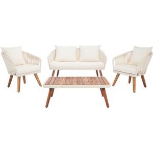 Ransin 4Pc Living Set - Indoor/Outdoor - PAT7074 - Safavieh - 1 of 4
