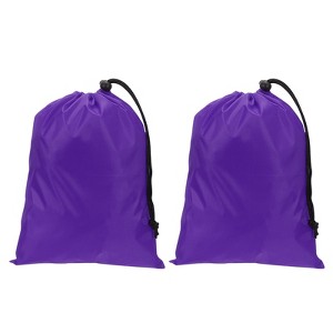 Unique Bargains Tear-Resistant Polyester Traveling Laundry Bag with Drawstring 2 Pcs - 1 of 4