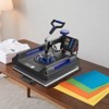 VEVOR Heat Press Machine, 15 x 15 inch, 8 in 1 Heat Transfer Machine with 30 oz Tumbler Press, 360° Swing Away Digital T-Shirt Pressing, Black+Blue - 2 of 4