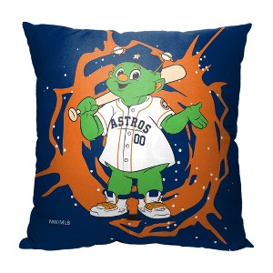 18"x18" MLB Houston Astros Mascot Printed Decorative Throw Pillow - 1 of 4