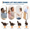 Power Lift Recliner Chair - Electric Massage & Heat Recliner with 45° Assist Stand, Swivel Rocker with Cup Holders - 4 of 4