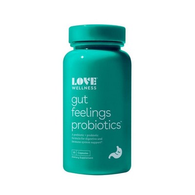 Love Wellness Gut Feelings Probiotics for a Healthy Gut & Immunity - 30ct