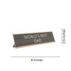 LEMONSODA World’s Best Funny Desk Plates (Humorous Signs for Office Mother’s & Father’s Day) - Novelty Gifts Dad - 4 of 4