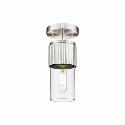 Bolivar - 1 Light Flush Mount In Industrial Style-8.75 Inches Tall and 4 Inches Wide