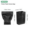 Unique Bargains Thicken Plastic Gardening Seed Plant Bags Nursery Growing Bags Black 100 Pcs - 3 of 4