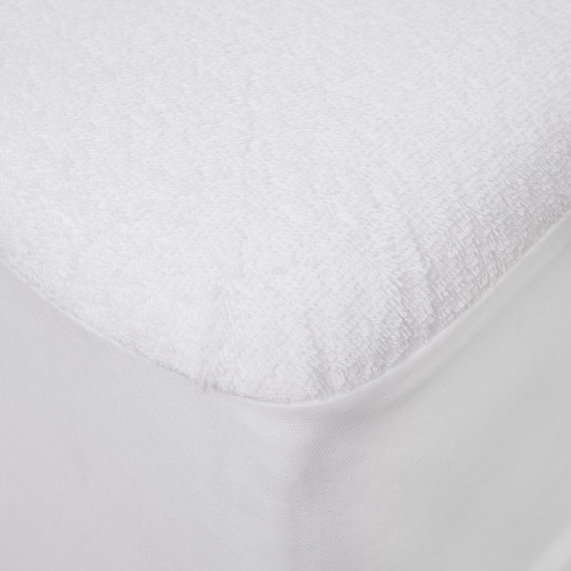 Premium Mattress Encasement Cotton Terry Cover Waterproof Fitted Mattress Cover by Sweet Home Collection™, 2 of 10